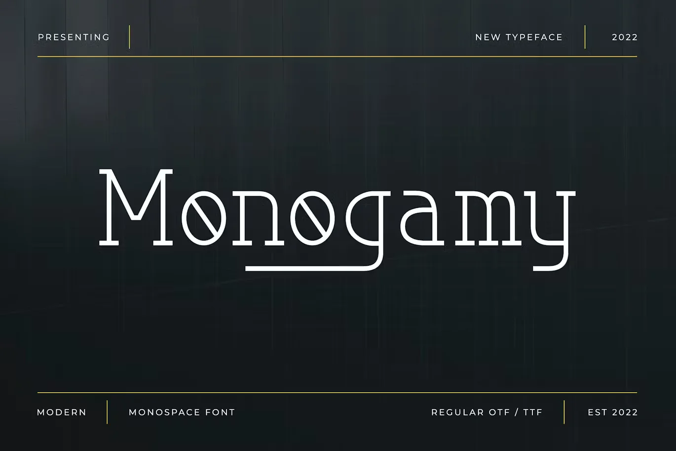 Monogamy - Modern Monospace Font