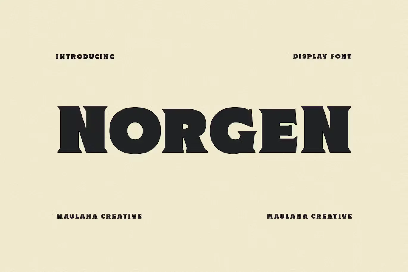 Norgen Heavy Serif Font