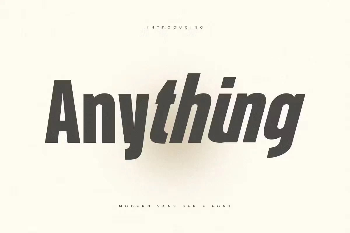 Anything - Inspired by Helvetica Font