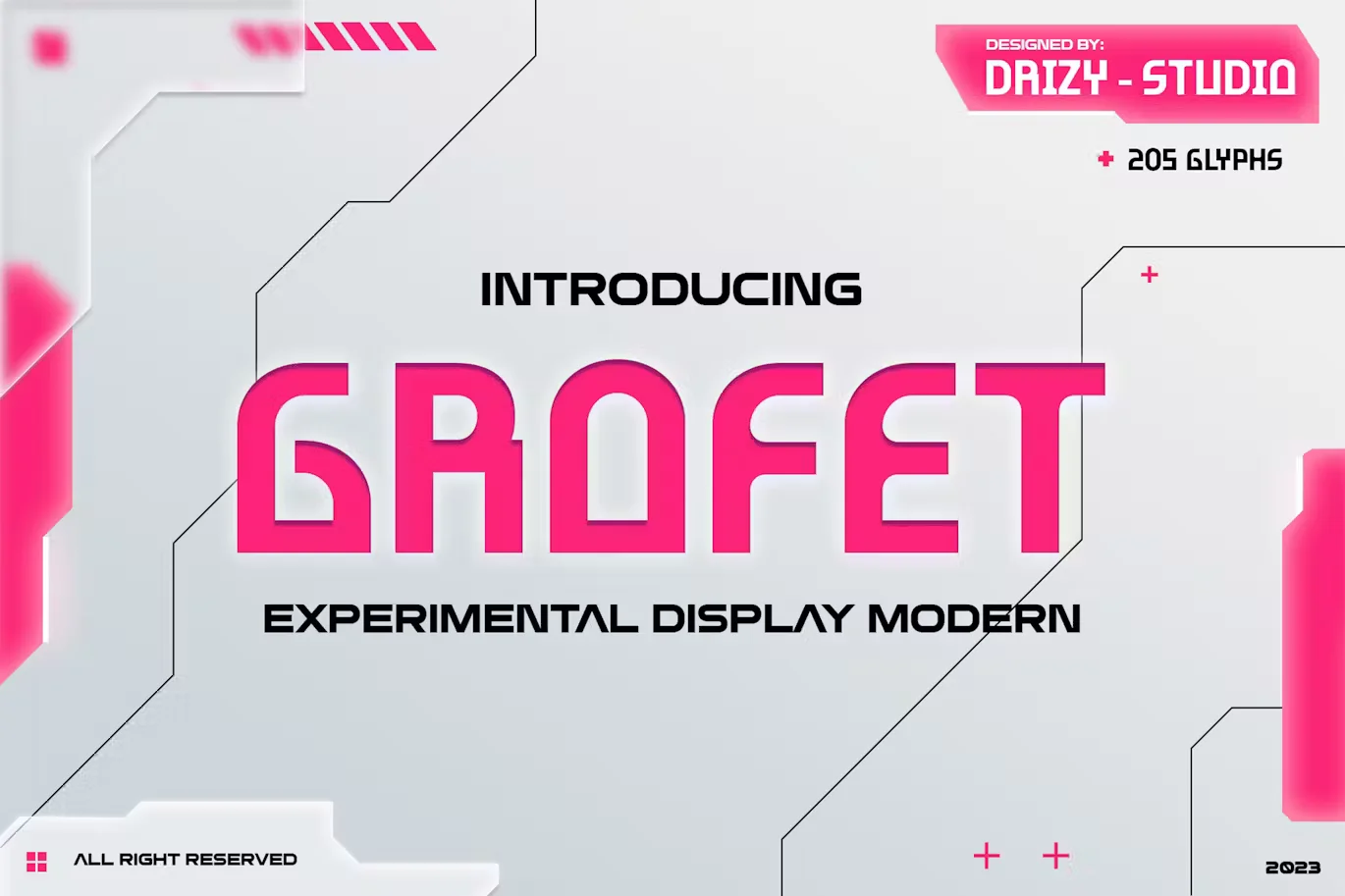Grofet - Experimental Modern Font