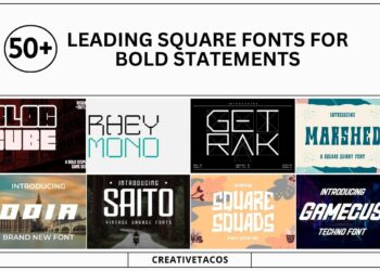 50+ Leading Square Fonts for Bold Statements
