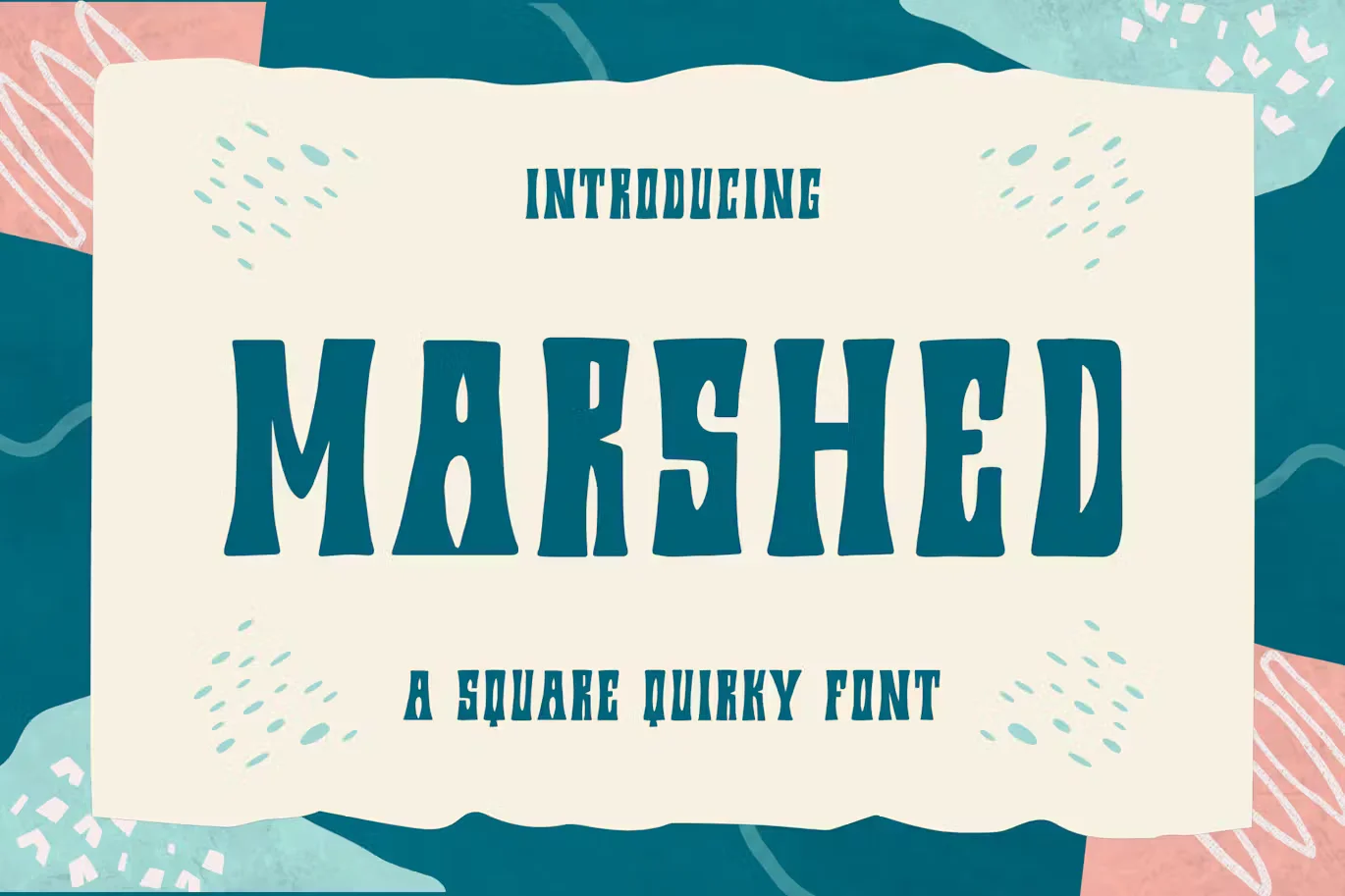 Marshed - A Square Quirky Font