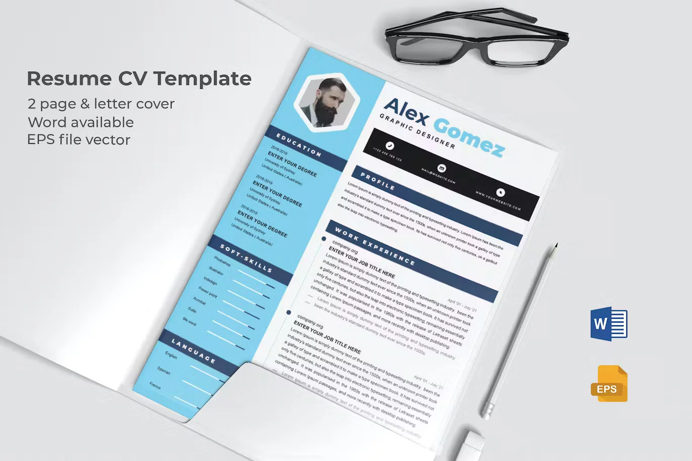CV Resume Word Template