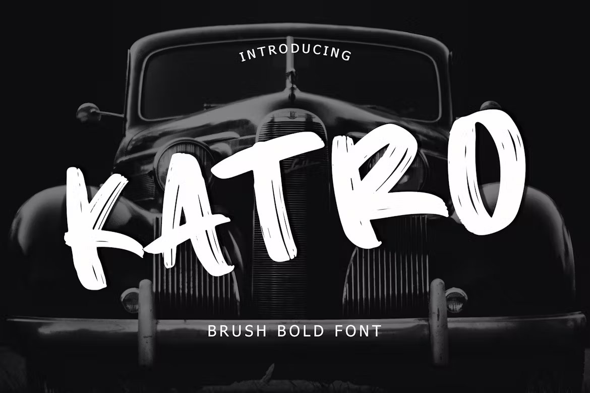 Katro Brush Bold Font