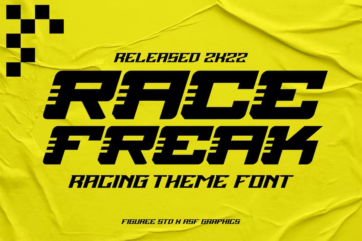 Race Freak - Racing Theme Font