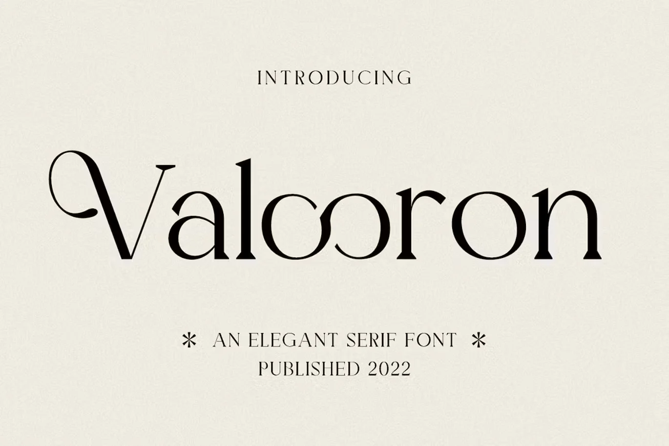 Valooron - Business Font