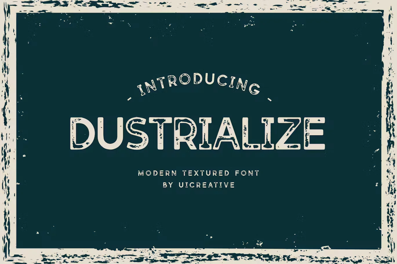 Dustrialize Modern Texture Font