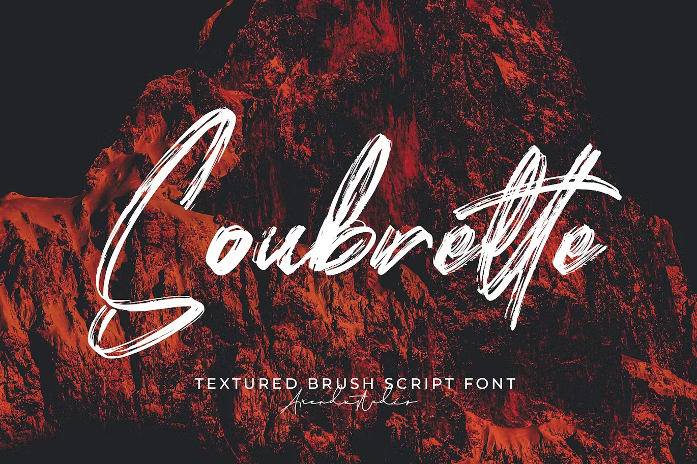 Soubrette - Textured Brush Font