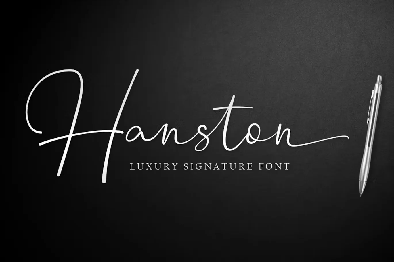 Hanston | Luxury Signature Font