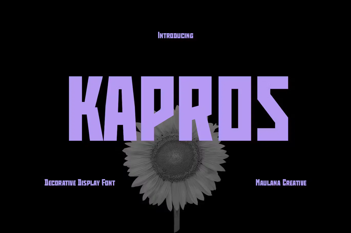 Kapros Decorative Display Font