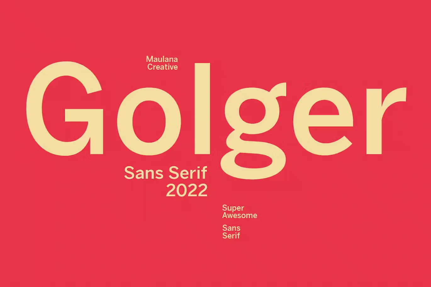 Golger Sans Serif Font