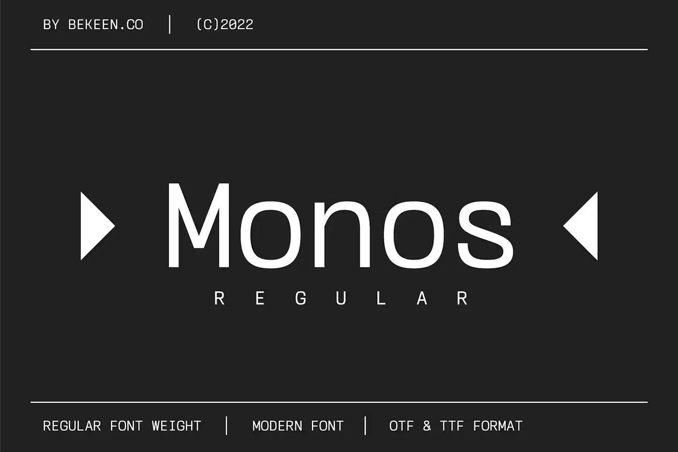 Monospace Coding Font