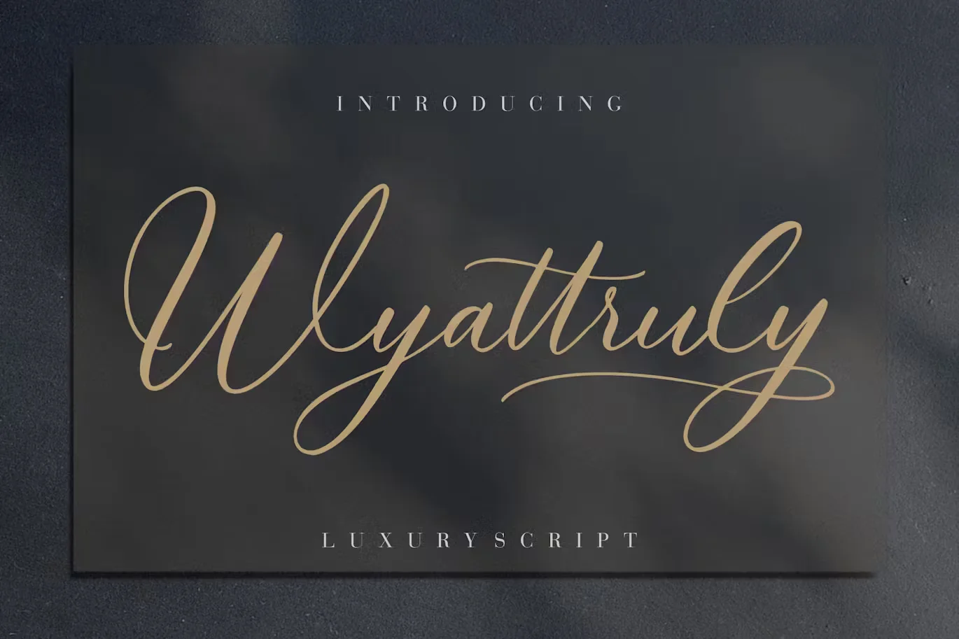 Wyattruly Luxury Script