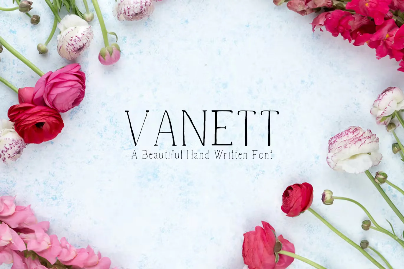 Vanett Handmade Font