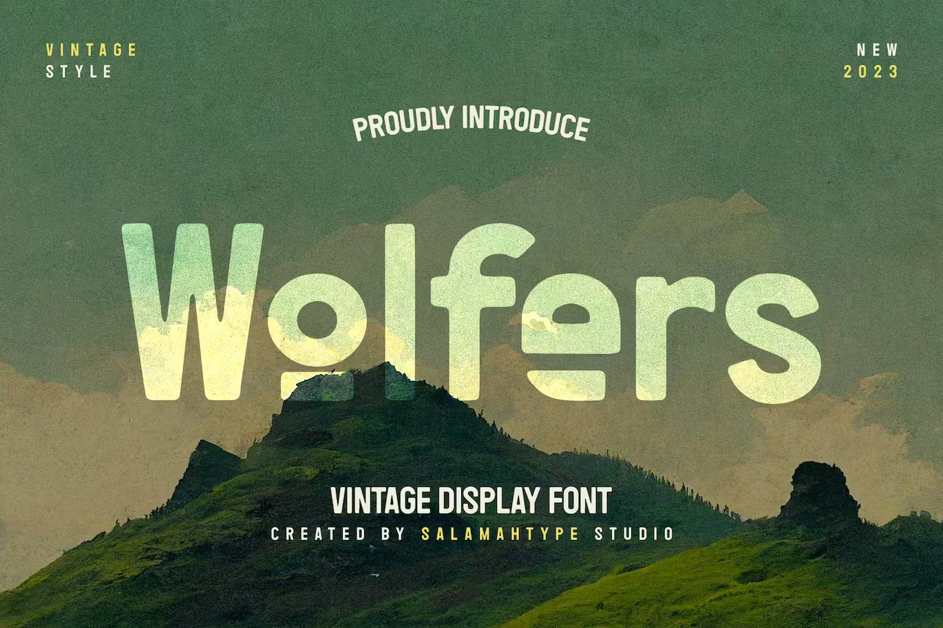 Wolfers - Vintage Logo Font