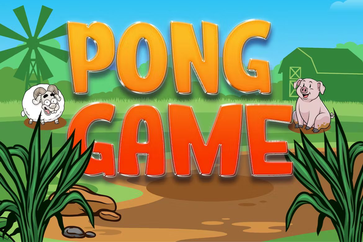 Pong Game - Kids Gaming Font