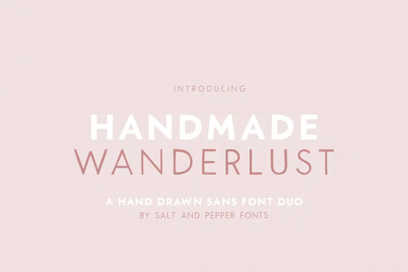 Handmade Wanderlust Font Duo