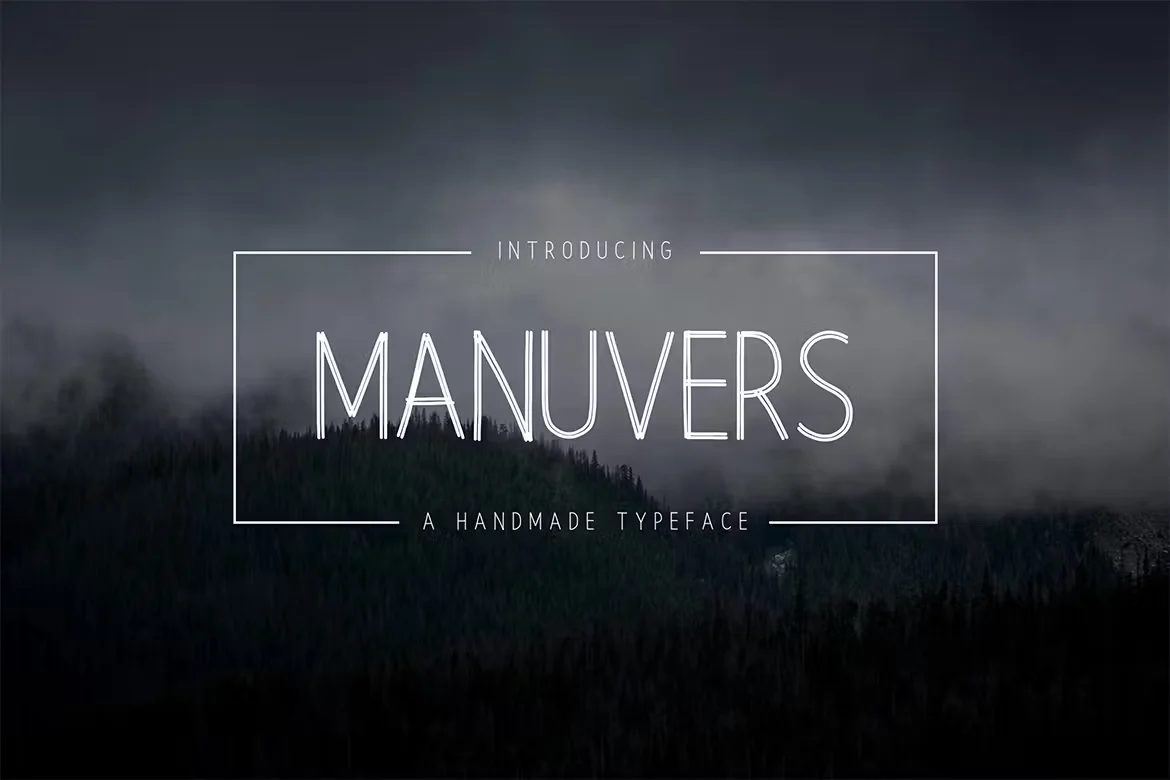 Manuvers - Handmade Sans Font