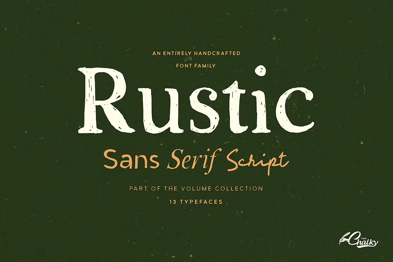 Rustic – Handcrafted Font Family