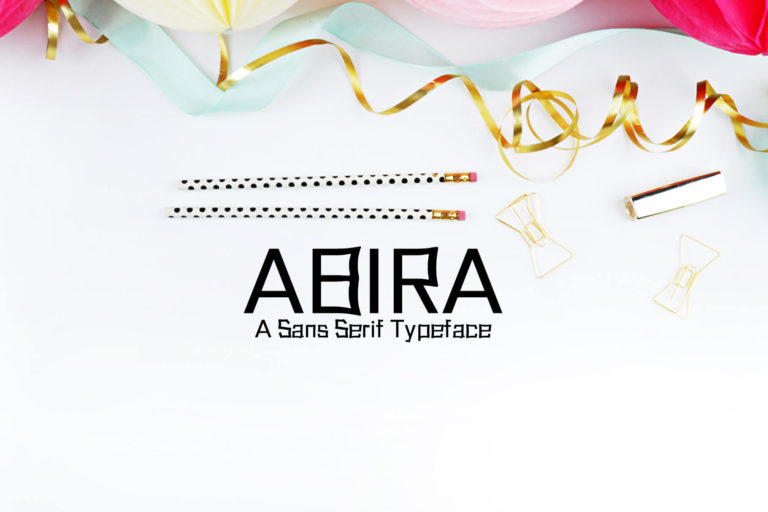 Abira Sans Serif Typeface