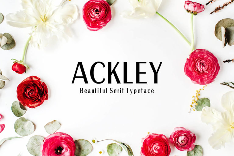 Ackley Sans Serif Typeface