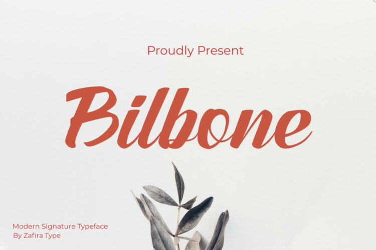 Bilbone Script Font Feature Image