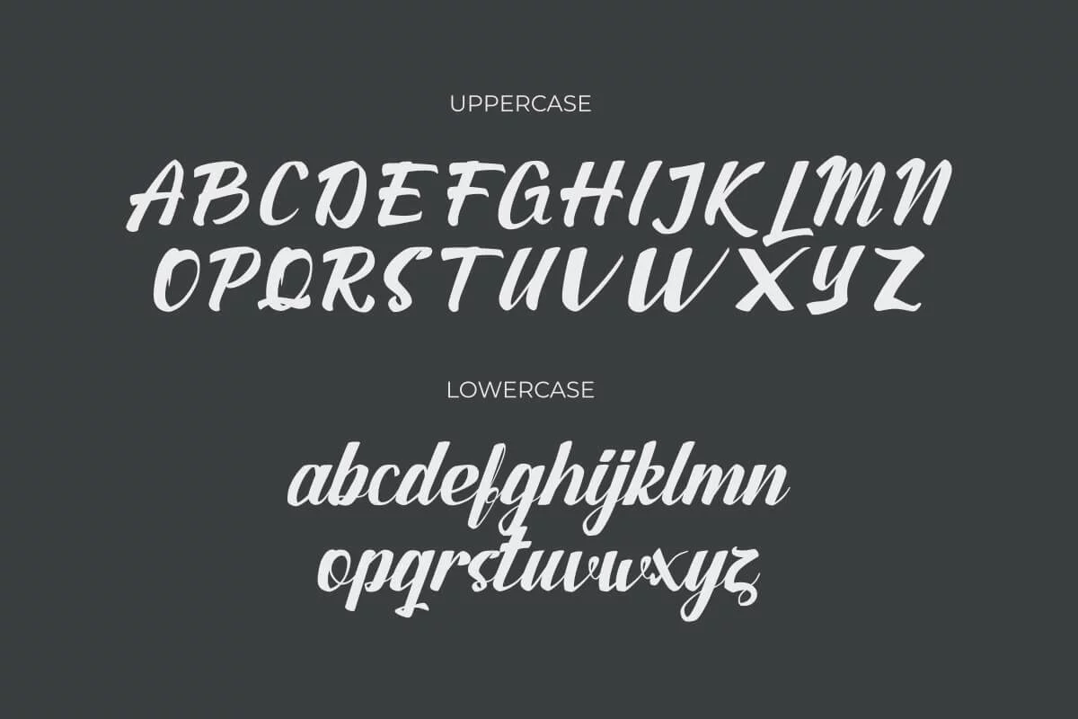 Bilbone Script Font Preview 6