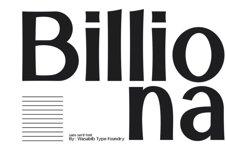 Billiona Sans Serif Font