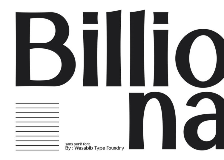 Billiona Sans Serif Font