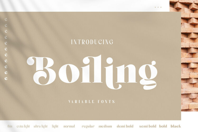 Boiling Serif Font