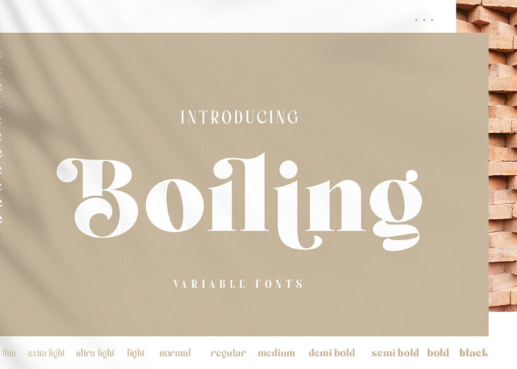 Boiling Serif Font