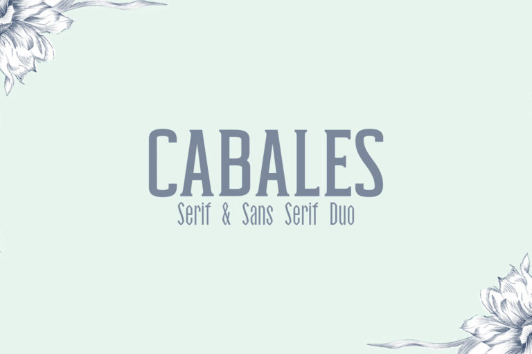 Cabales Duo 8 Font | Bonus Freebie