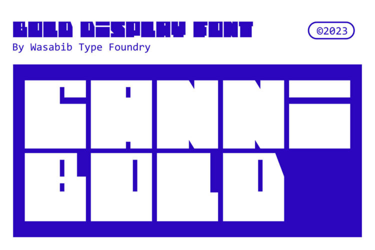 Cannibold Display Font