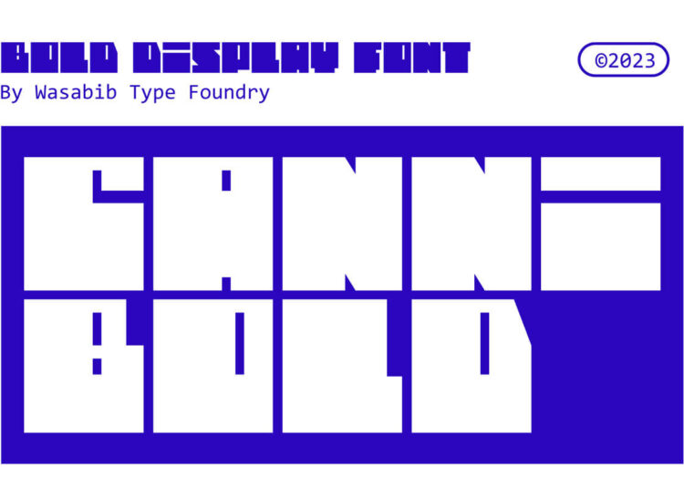 Cannibold Display Font
