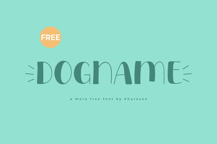 Free Dogname Display Font
