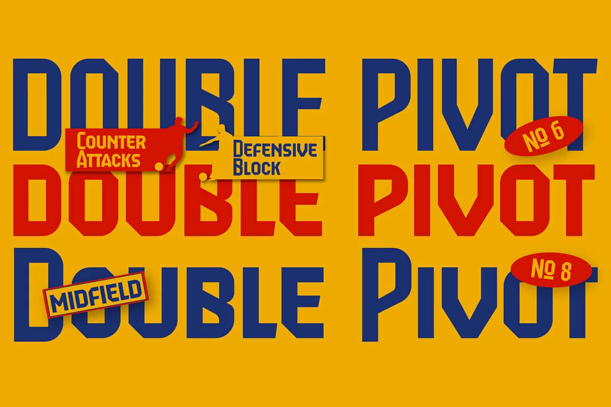 Double Pivot Display Font Preview 1