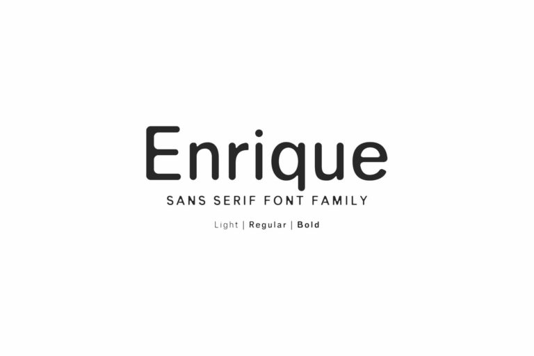 Enrique Sans Serif Font Family