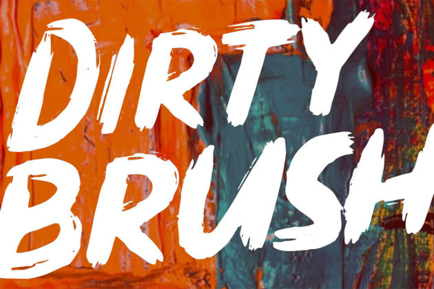 Free Dirty Brush Display Font