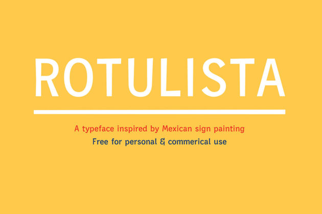 Free Rotulista Display Font