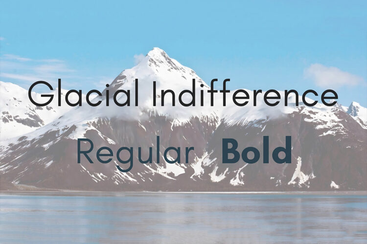 Glacial Indifference Font Feature Image