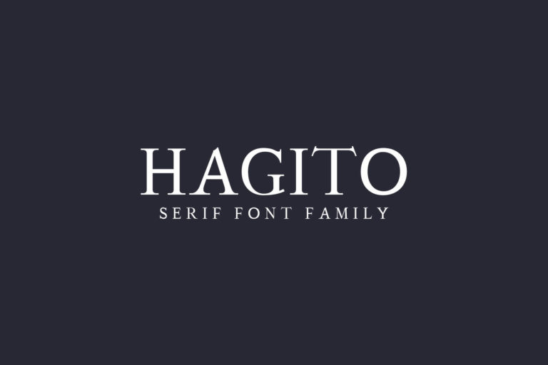Hagito Serif Font Family