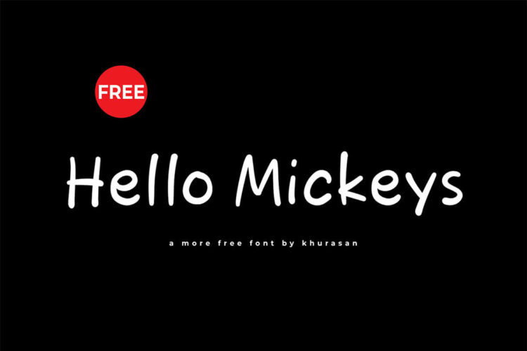 Hello Mickeys Fancy Font Feature Image