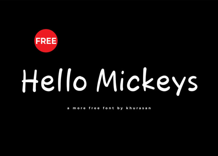 Hello Mickeys Fancy Font Feature Image