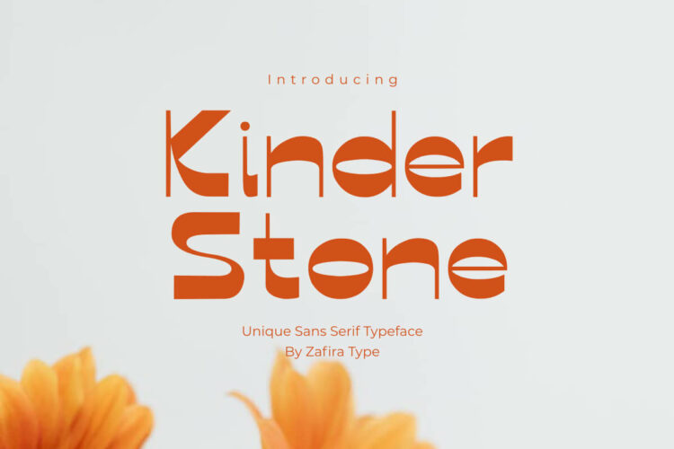 Kinder Stone Sans Serif Font Feature Image