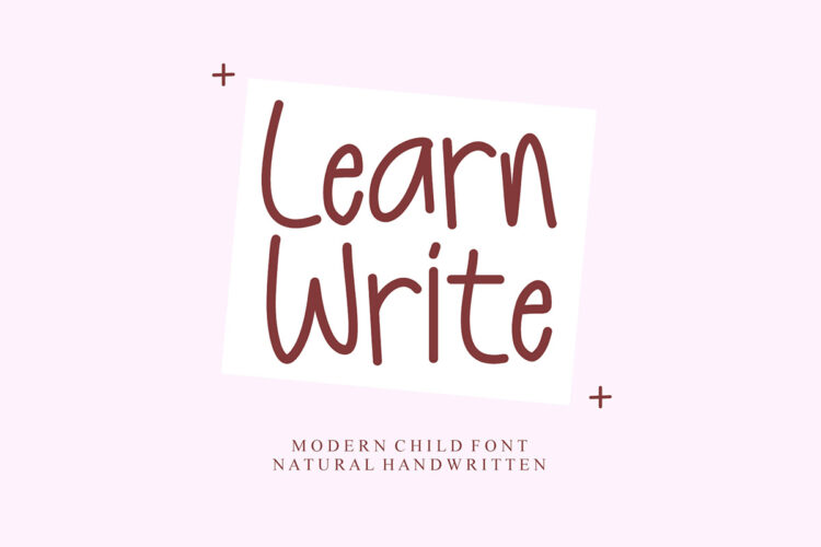 Free Learn Write Handwritten Font