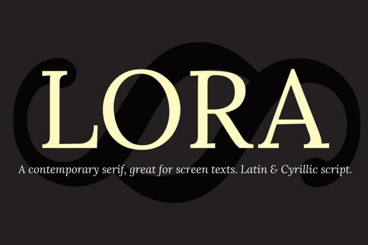 Lora Font Family Feature Image