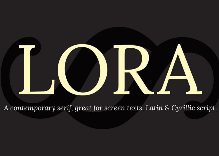 Lora Font Family Feature Image