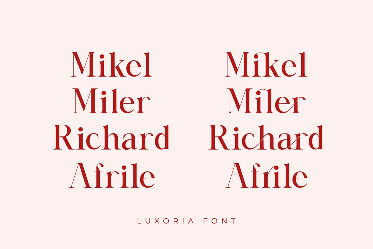 Luxoria Serif Font Preview 4