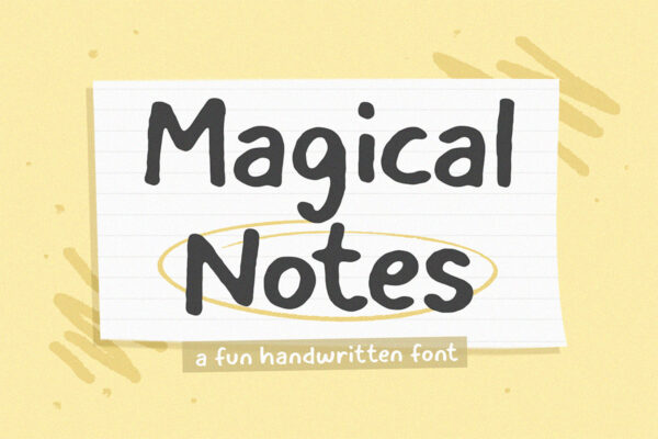 Free Magicalnotes Handwritten Font