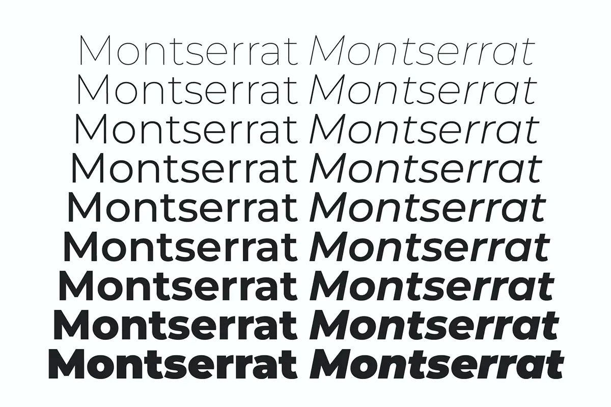 Montserrat Font Preview 1